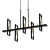 Modern Beam Chandelier: Sleek & Stylish 3D model small image 1