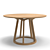 Artisan Round Wood Dining Table 3D model small image 1