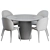 Modern Lodge Dining Set 3D model small image 3