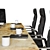 Sleek Lifewood Conference Table 3D model small image 4