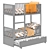 Benliche Bunk Bed: Stylish and Space-Saving Design 3D model small image 1