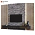 Sleek TV Wall Set 017 3D model small image 1