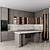 Modern Kitchen 3D Model 3D model small image 1