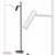 Maytoni Estudo Z010FL-L8W3K: Sleek Modern LED Floor Lamp 3D model small image 1