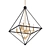 Luxurious Louvre Foyer Pendant 3D model small image 1