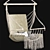 CasaPro Fringed Hanging Armchair 3D model small image 1