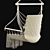 CasaPro Fringed Hanging Armchair 3D model small image 4