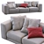 Sleek & Stylish Sofa: Pasha by Jesse 3D model small image 2