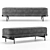 Sleek Barry Bench by HC28 3D model small image 3