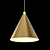 Sleek Metal Pendant Lamp 3D model small image 2