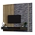 Modern TV Wall Set 021 3D model small image 5