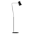 Sleek Black Floor Lamp 3D model small image 1