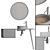 Artelinea T-60: Modern Bathroom Furniture 3D model small image 4