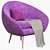  Modern 2014 Armchair: Sleek Design & Superior Comfort 3D model small image 1