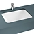 VitrA S20 Built-in Washbasin 5474B003 3D model small image 1