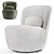 Dantone Home Twain Swivel Armchair 3D model small image 1