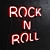 Rock n Roll Neon Sign 3D model small image 3