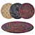 Premium Round Rug: 117x1.6cm 3D model small image 1