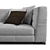 Elegant Minotti Blazer Sofa 3D model small image 2