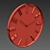 Elegant Bronze Wall Clock 3D model small image 4