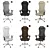 Monarch Ergonomic Chair: Elegant Comfort and Support 3D model small image 6