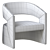 Modern 1728 Armchair: Elegant Design 3D model small image 5