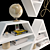 Elegant Decorative Shelf Set 3D model small image 2