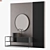 Modern Gray Bathroom Set 3D model small image 2