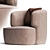 Luxury Comfort: MOLTENI Armchair 3D model small image 2