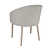 Angelica Upholstered Chair: Sleek and Stylish 3D model small image 2