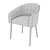 Angelica Upholstered Chair: Sleek and Stylish 3D model small image 3