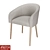 Angelica Upholstered Chair: Sleek and Stylish 3D model small image 5
