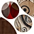 Modern Circle Rugs | No. 195 3D model small image 1