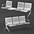 Traveler's Rest: Airport & Railway Chairs 3D model small image 6