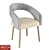 Veronica Upholstered Chair: Elegant Comfort in Your Home 3D model small image 1