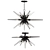 Ariel Starburst Chandelier: Elegant Illumination for Any Space 3D model small image 1