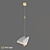 Golden Butterfly Pendant Light 3D model small image 1