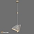 Golden Butterfly Pendant Light 3D model small image 4