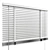 Black Metal Blinds 900mm 3D model small image 4