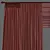 Elegant Draped Curtain 875 3D model small image 3