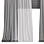 Elegant Draped Curtain 875 3D model small image 6