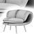 Sleek Bamboo Maki Chair 3D model small image 4