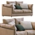 Elegant Leather Sofa by Ferlea 3D model small image 4