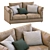 Elegant Leather Sofa by Ferlea 3D model small image 7