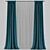 Flamish Fold Curtain: Elegance Unfolded 3D model small image 5