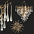 Elegant Aqua Chandelier Collection 3D model small image 4