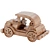 Vintage Wooden Toy Car 3D model small image 6