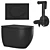 Sleek Design Duravit Toilet 3D model small image 4