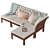 Modular 3-Seater Garden Sofa: APPLARO/EPLARO 3D model small image 2