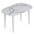 Calisto Dining Table: Expandable & Stylish 3D model small image 2